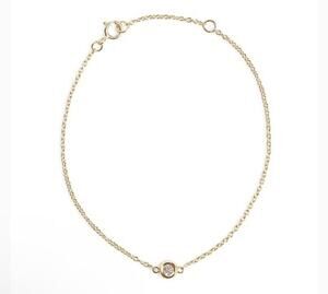 Marrin Costello Curateur Womens Yellow Gold White Topaz Soleil Bracelet Delicate